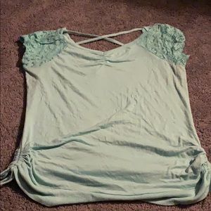 Teal shirt